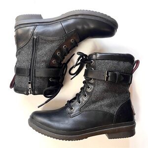 Reserved 4 ankhlaigh70: UGG Kesey Women’s Black Combat Rounded Toe Winter Boots